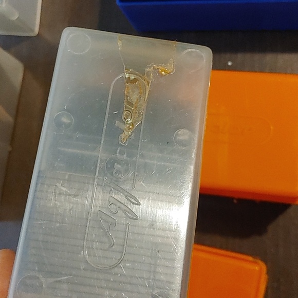 Agfra Orange and Clear Slide Storage Boxes - Picture 2 of 5